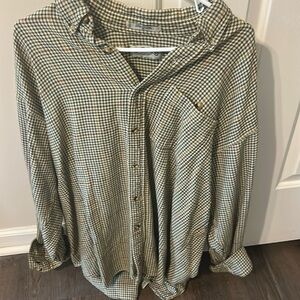 Vintage Houndstooth Orvis Flannel